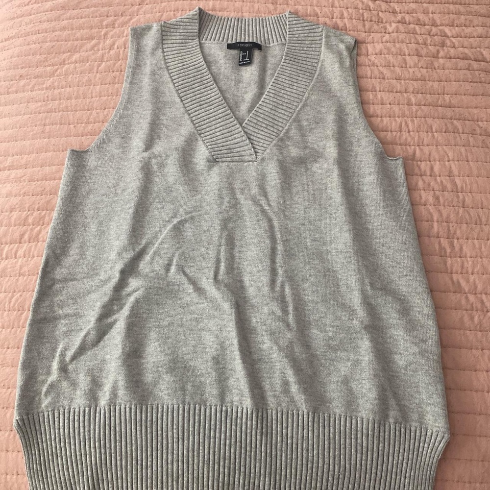 Oversized sweater vest